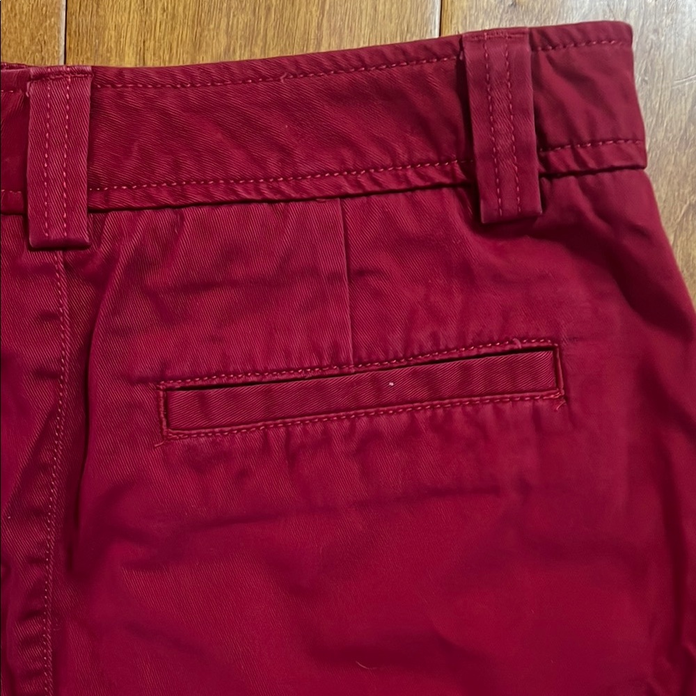 Vintage L.L Bean Red Straight Mini Skirt Size 6 Casual Preppy Nautical Coastal - Picture 5 of 9